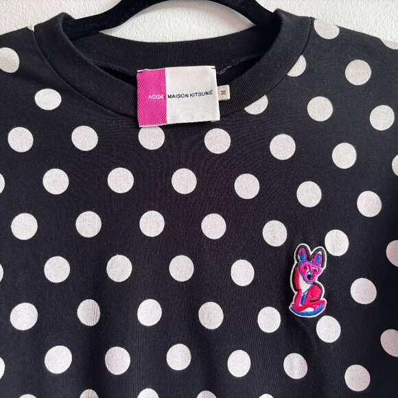 SzM Maison Kitsuné Unisex ACIDE Polka Dot Long Sleeve Shirt - Limited Edition - Picture 3 of 16